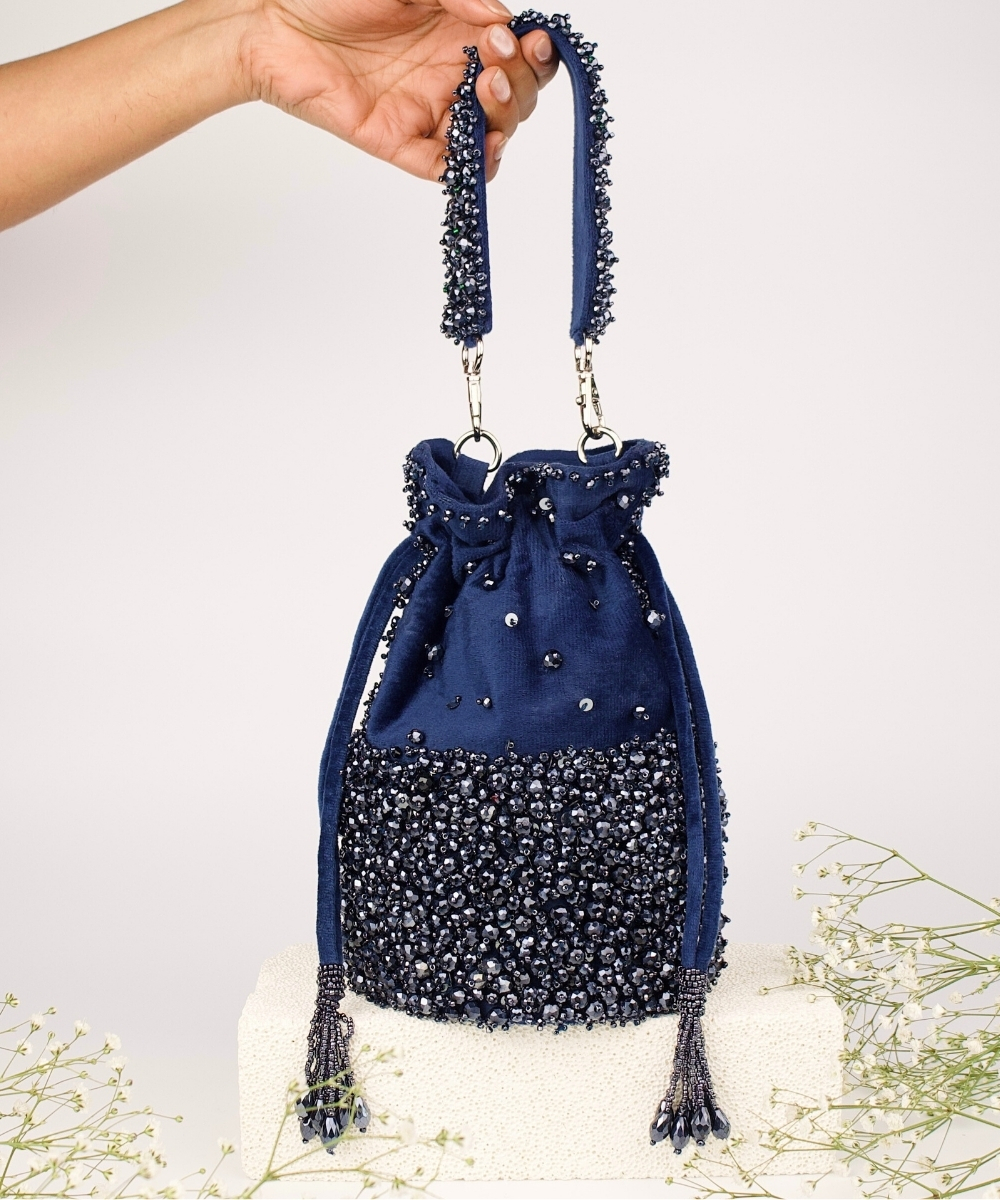 Zaria Embellished Bucket Bag