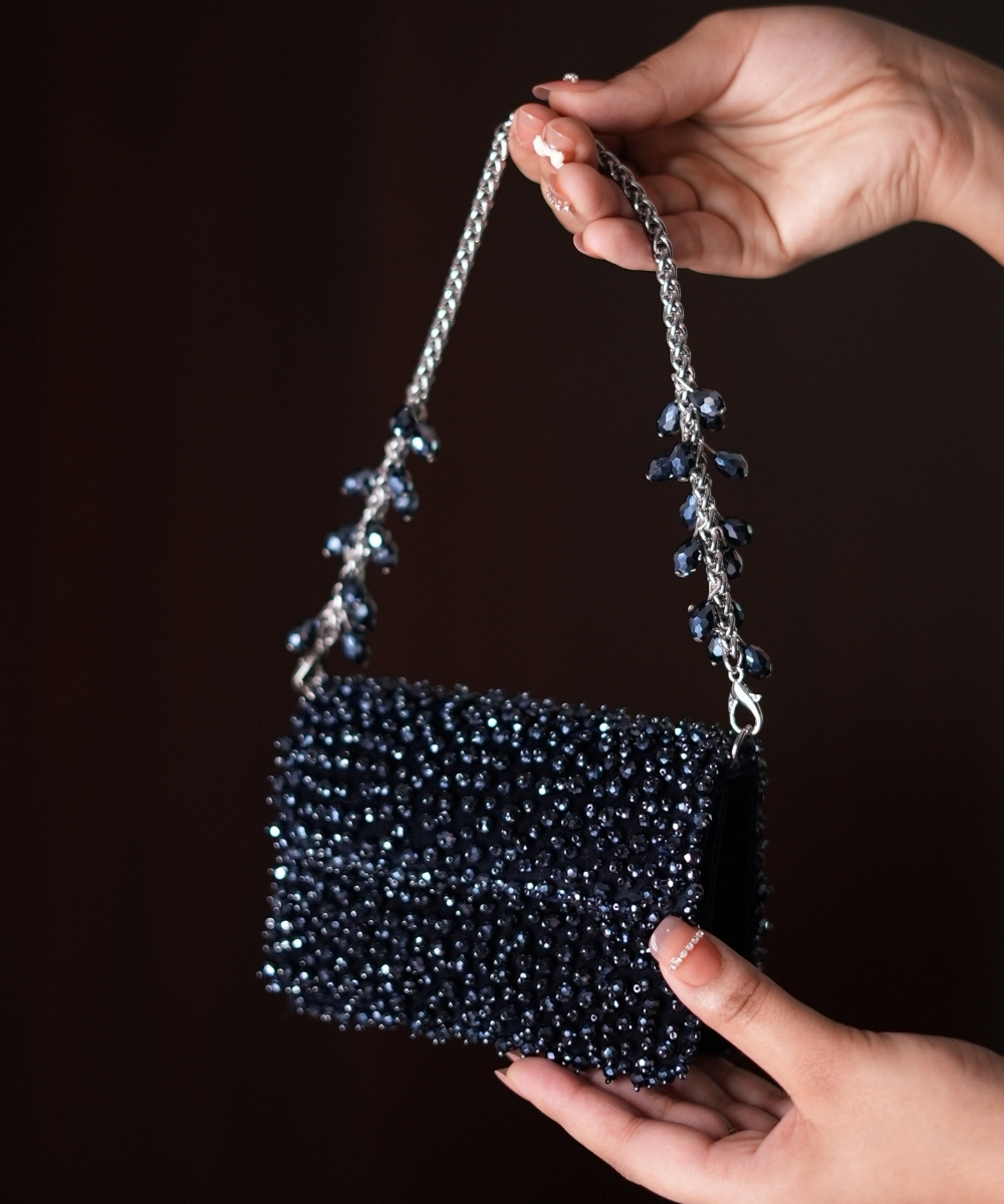 Kiyara Blue Crystal Bag
