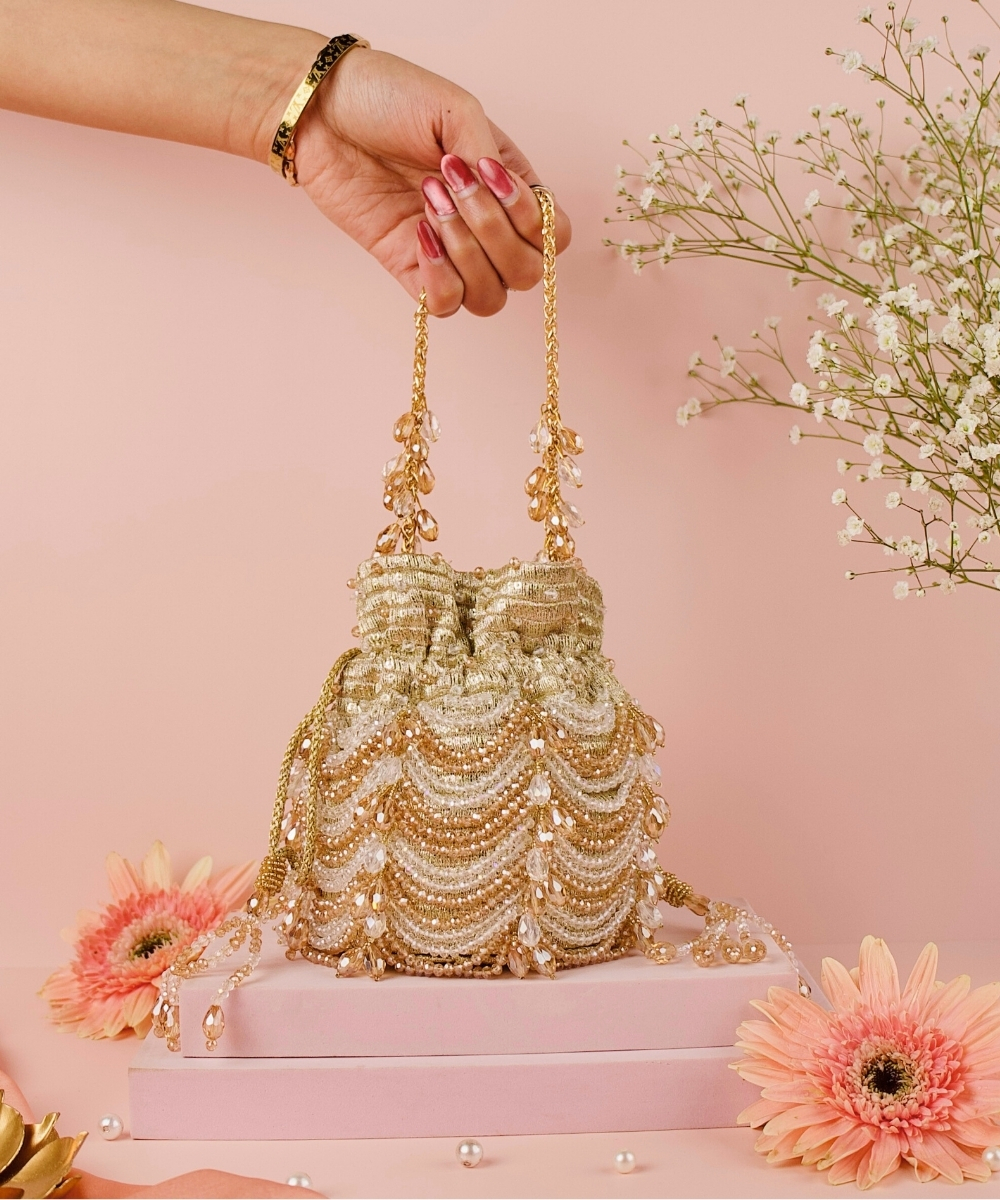 Gulzar Georgette Bucket Bag