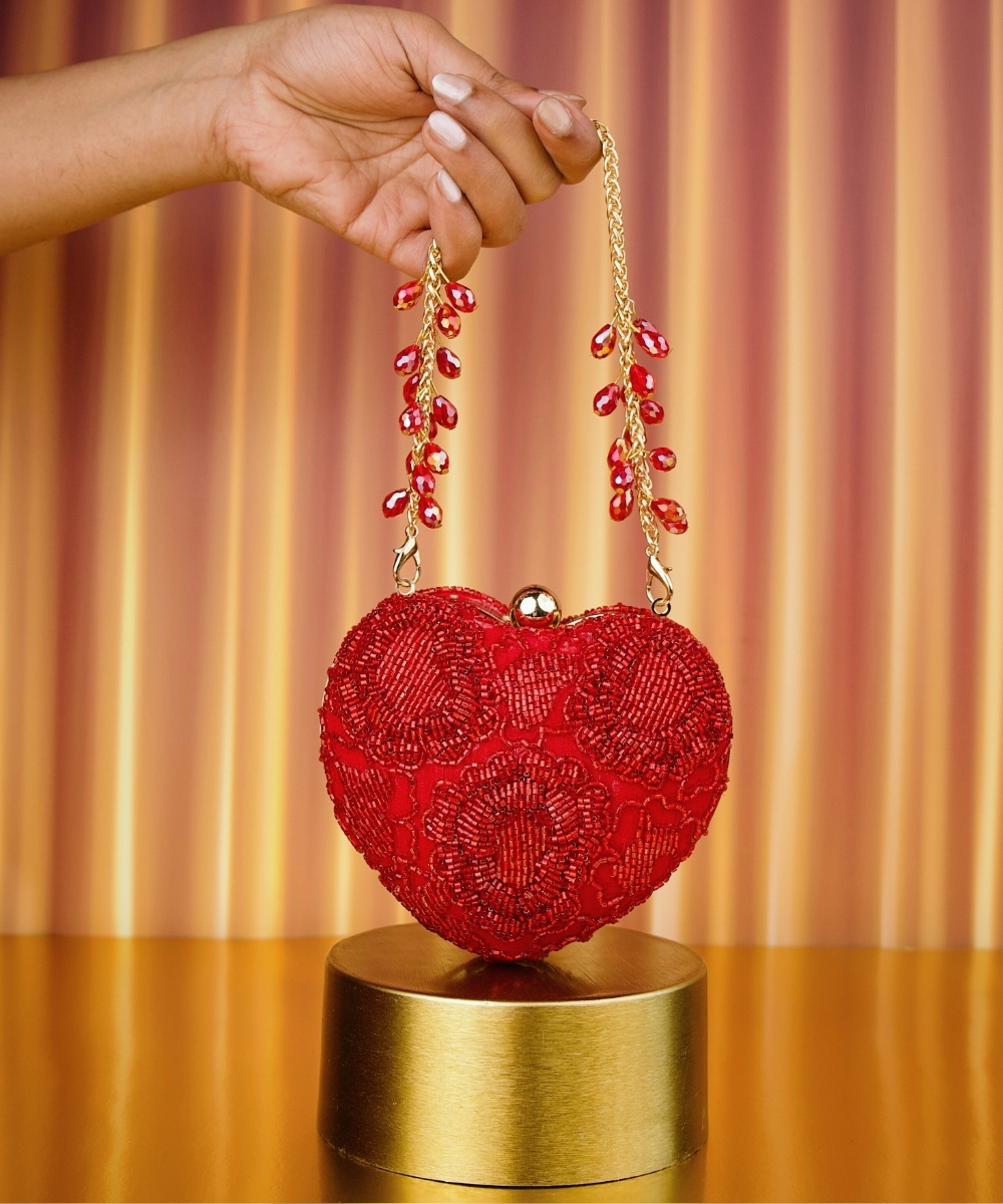 Cora Red Heart Bag