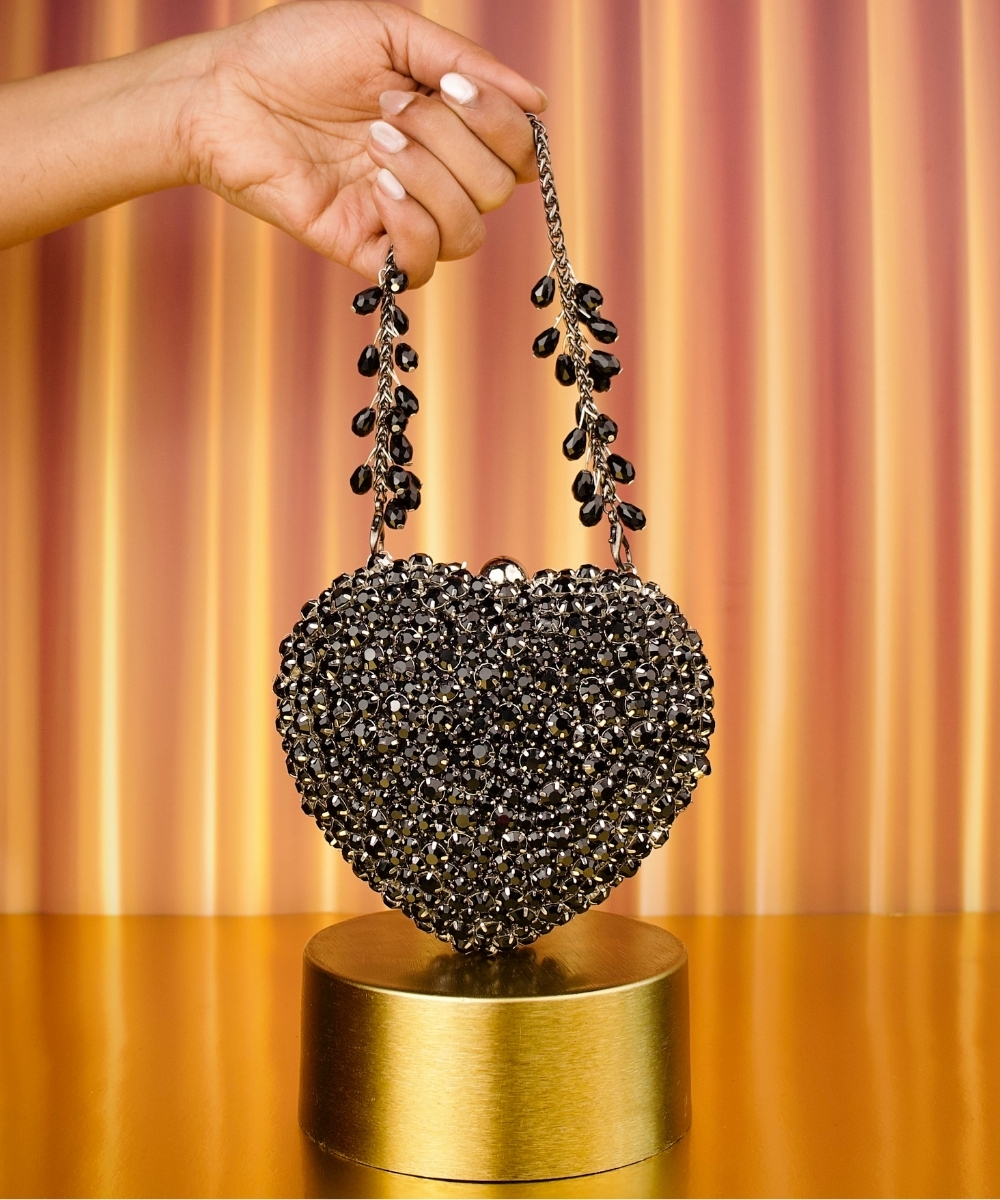 Lola Black Heart Bag