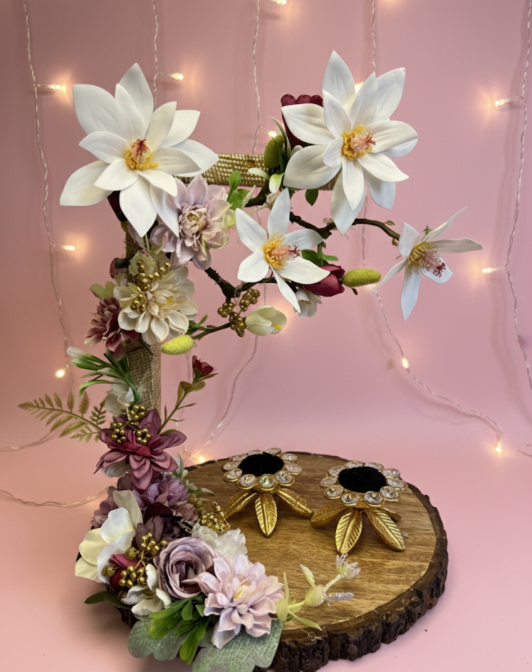Floral Engagement Ring Platter