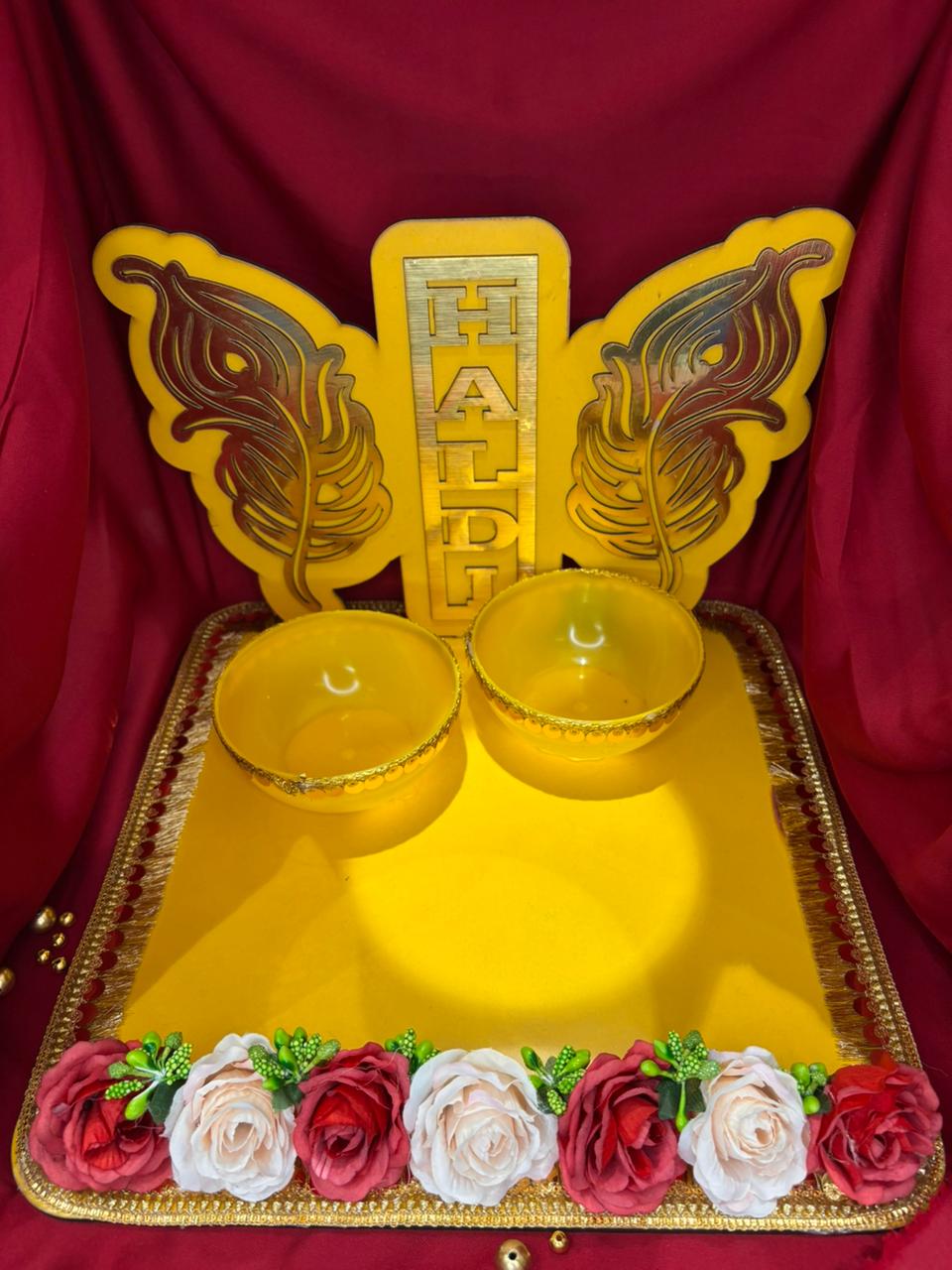 Butterfly Haldi Platter