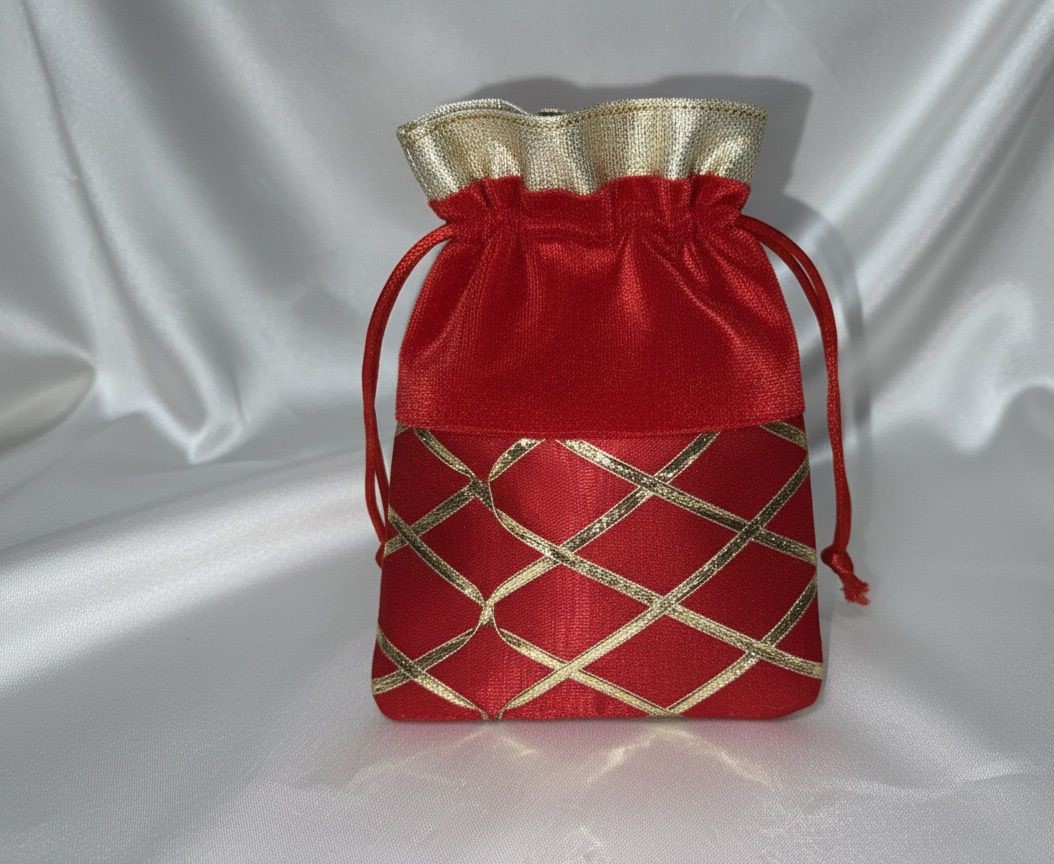 Small Red Gotta Potli (Pack of 2)