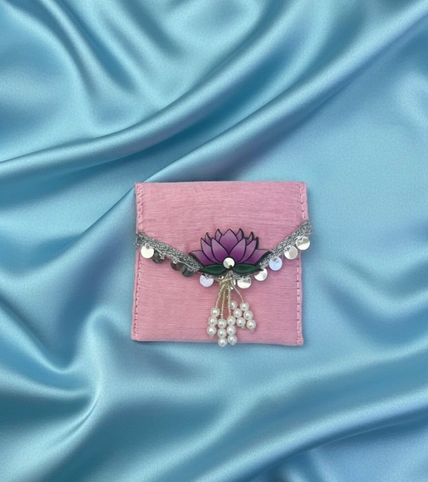 Elegant Pink Lotus Ginni Pouch