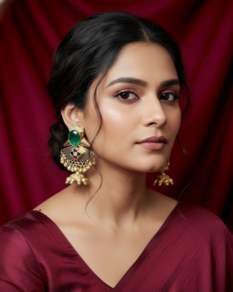 Royal Emerald Jhumki's