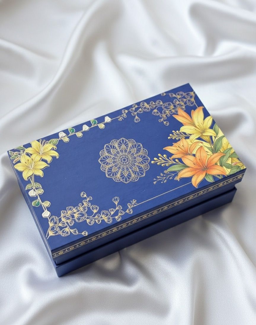 Royal Blue Bloom Bhaji Box